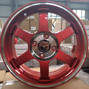 Conception à six rayons en alliage d'aluminium moulé PCD <span class=keywords><strong>15</strong></span> <span class=keywords><strong>pouces</strong></span> 4*100mm avec jantes <span class=keywords><strong>de</strong></span> voitures <span class=keywords><strong>de</strong></span> course ET 35mm pour <span class=keywords><strong>Toyota</strong></span> - Product Image 1