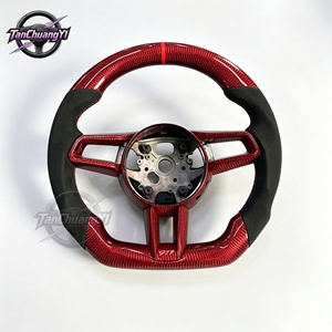 พวงมาลัยคาร์บอนไฟเบอร์แบบกำหนดเองสำหรับรถยนต์ปี 2020 992 S/2021 GTS/2021 Taycan - Product Image 1