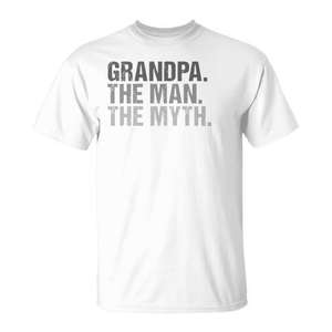 T-shirt Grandpa The Man The Myth pour hommes, cadeau pour la fête des pères - Product Image 1