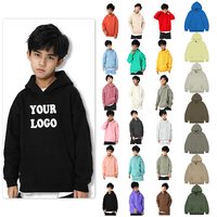 2024 nouvelle mode décontractée confortable blanc 100% coton sweat à capuche pour enfants Option multicolore peut être personnalisé logo