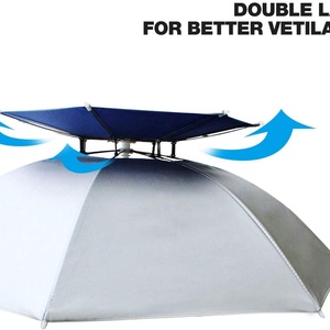 Custom Print logo 12-inch Head <b>Umbrella</b> Promotional Small <b>Umbrella</b> Cap <b>Umbrella</b> Sun Parasol Windproof Small Size Fishing Parasol - Product Image 3