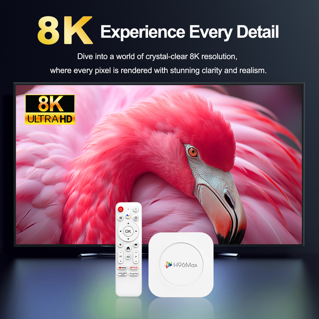 Factory Direct 2026 Model H96 Max 8K TV Box Android 14 RK3528 M1 PLUS Quad-Core Media Player Best-Selling Set-Top Box