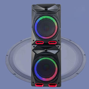 Haut-parleur de fête double 8 pouces en bois avec éclairage <span class=keywords><strong>LED</strong></span> RVB de qualité - Product Image 6