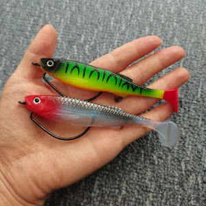 Luya Artificial Soft Bait Wholesale Wild Fishing <strong>T</strong>-Tail Bionic 10CM 11.5g Fake Bait <strong>Mino</strong> Simulation 3 Pieces Stainless Steel - Product Image 1