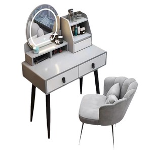 Ensemble coiffeuse miroir en MDF 80cm 100cm pour chambre à coucher - Prix de gros - Product Image 6