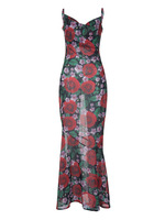 Nouvelle Robe Longue Imprimée Sexy et Élégante à Col en V, Coupe Ajustée et Polyvalente pour Femme – Collection Été 2026