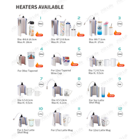 PYD Life Groothandel Blauwe 20oz 30oz Fles Sublimatie Skinny Tumbler Mokken Warmtepers Machine Bekers Tumbler Warmtepers Machines