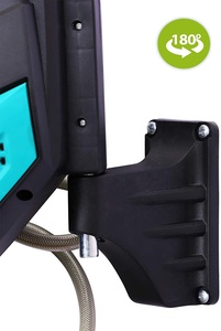 Support de tuyau d'arrosage automatique réglable, nettoyeur haute pression <span class=keywords><strong>mural</strong></span>, enrouleur de tuyau rétractable pour jardin - Product Image 4