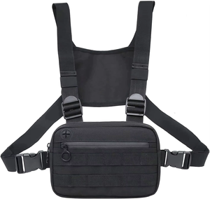 Outdoor Utility Tactical <span class=keywords><strong>Vest</strong></span> Camouse Pouch <span class=keywords><strong>Holster</strong></span> Draagbare Nylon Sportborst Tas Rits Sluiting Modieuze Nationale Stijl - Product Image 4