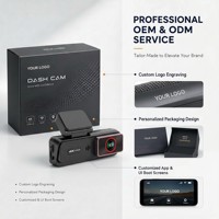 Caméra embarquée OEM/ODM 3,19 pouces 4K HD avant 1080P arrière double objectif WIFI avec surveillance de stationnement 24H, GPS et enregistrement en time-lapse DVR