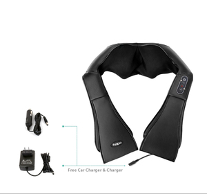 Shiatsu y cuello masajeador de espalda con calor suave Nekteck eléctrico de tejido profundo 3D masaje almohada - Product Image 2