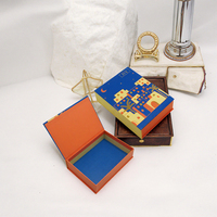 Petite Boîte Cadeau Magnétique de Luxe Jaune en Carton, Personnalisable avec Logo, Vente Chaude
