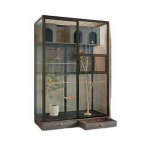 Kuş Kafesi Büyük <span class=keywords><strong>Metal</strong></span> Papağan Kafesi Şeffaf Rüzgar Geçirmez Göz Kafesi Kuş Villası Geniş Alan Ekolojik Üreme Açık Hava Kafesi - Product Image 5