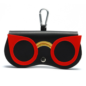 2023 Fashion Women PU Leather Cartoon Portable Storage Pendant Bag <b>Sunglass</b> Box Eyewear Bags - Product Image 1
