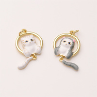 Pendentif breloque chat mignon personnalisé pour femme et fille, idéal pour la fabrication de colliers – Vente en gros tendance
