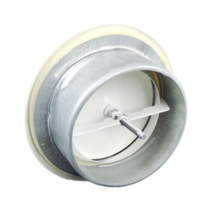 White Galvanized Iron Round Air Vent Cover Adjustable Disc For Exhaust Ventilation Outlet Inlet - Product Image 4