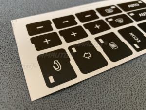 Autocollants de réparation pour boutons de commande de climatisation de voiture à 16 touches pour Audi A4 B6 B7 2000 2001 2002 2004 - Product Image 3