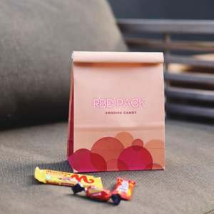 Bolsa de Papel Personalizada con Cierre Metálico, Resistente al Agua, para Azúcar, Bolsa de Papel Blanca Personalizada para Envasado Infantil - Product Image 1