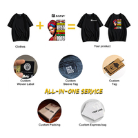 T-shirt personnalisé Offre Spéciale avec étiquette personnalisée Votre propre marque T-shirt Dtg Logo personnalisé 100% coton T-shirt unisexe coupé et cousu