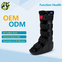 Botte de marche orthopédique OEM ODM avec support pneumatique pour rééducation post-opératoire, protection des entorses de la cheville et des blessures, avec crochet
