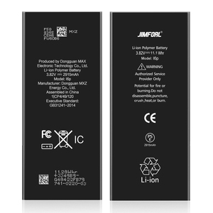 แบตเตอรี่โทรศัพท์มือถือลิเธียมไอออนแบบชาร์จได้ ความจุเต็ม 100% 3.85V ใช้ได้กับรุ่น 5/5S/6/6P/6S/6SP/7/7P/8/8P/11 Pro Max/<span class=keywords><strong>XS</strong></span> มีสินค้าในสต็อก - Product Image 1