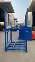 Étagère empilable en métal personnalisée, étagère à palettes en acier détachable pour le stockage de rouleaux de tissu et de l'industrie textile