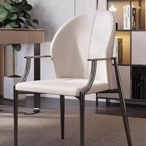 Table à manger de salon haut de gamme, cadre en acier, table à thé, chaise de négociation, chaise <span class=keywords><strong>d</strong></span>'hôte, coiffeuse, chaises à coussin moelleux - Product Image 2