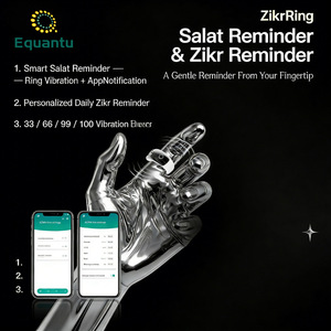 Anillo de Oración Discreto Equantu Office Ready Zikr, Elegante y Profesional para Profesionales Musulmanes, Anillo Tasbeeh - Product Image 3