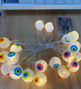 2026 xu hướng Halloween bên khủng khiếp bóng mắt <span class=keywords><strong>LED</strong></span> chuỗi đèn nhiều màu nhấp nháy kỳ nghỉ ngoài trời trang trí trong nhà - Product Image 4