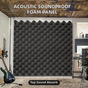 Pannelli Fonoassorbenti <span class=keywords><strong>in</strong></span> Schiuma Corrugata Autoadesivi Best-Seller, Ideali per il Trattamento Acustico nei Studi di Registrazione - Product Image 2