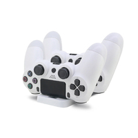 Usine sans fil P4 Double chargeur Station Dock pour contrôleur de jeu P4 double support de charge Station Dock accessoires de jeu