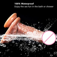 Dildo réaliste super doux et extra-large, manuel, conçu pour favoriser l'orgasme/l'éjaculation, jouet sexuel épais et robuste pour le plaisir