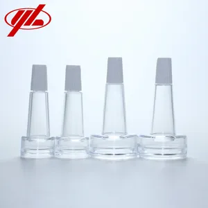 Penitis Kepala Terompet Lembut Transparan, PVC 13Mm 20Mm untuk Botol Kaca Kosmetik