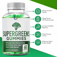 Gummies de Spiruline Ausreson OEM, Phycocyanine, Vitamines, Complément Alimentaire, Super Greens, Gummies de Spiruline