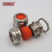CHIKU PG Series Brass Metal Cable Gland Nickel Plated CE UL ATEX Explosion Proof Cable Gland for Automation Instrument Cabinet