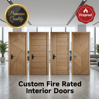 Porte coupe-feu en bois durable et économique, certifiée doublement pour hôtels, supermarchés et appartements hôteliers, conforme aux normes incendie des pompiers
