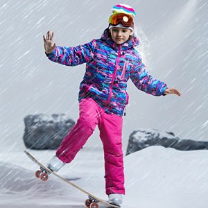 Combinaison de ski pour enfants avec capuche chaude pour garçons et filles - Product Image 3