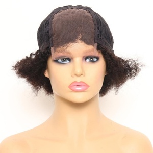 วิกผมลูกไม้แบบ 4x4 ขนาด 6 นิ้ว ผมหยิกสั้นแบบแอฟโฟร สีธรรมชาติ ผมแท้บราซิล 100% สำหรับคอสเพลย์ เหมาะสำหรับผู้หญิงผิวสี - Product Image 5