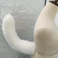Queue de renard en fourrure pour cosplay avec ceinture réglable, accessoire de costume Kawaii