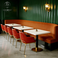 Mobilier de restaurant moderne : banquette, chaise, canapé et table pour café