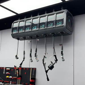 Kit Completo de Equipo de Lavado de Autos con Cable de Acero Eléctrico, Combo de Manguera Enrollable, Lavadora a Presión, Aspiradora, Compresor de Aire, Espumador - Product Image 2