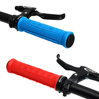 RIDERACE Vélo vtt Poignées Ergonomiques En Caoutchouc Souple Montagne Guidon Poignées Antidérapant Confortable Verrouillable Vélo Accessoires