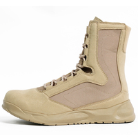 Bottes tactiques légères pour hommes, bottes respirantes adaptées au travail et aux motos.