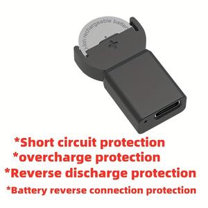 <span class=keywords><strong>Chargeur</strong></span> de batterie à bouton Type-c <span class=keywords><strong>Chargeur</strong></span> de pièces au lithium largement chargé pour les batteries <span class=keywords><strong>LIR2032</strong></span>,LIR1632,LIR2025,LIR2016,LIR2032H - Product Image 4