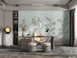 Personalizzato 3d stampa natura paesaggio botanico animali <span class=keywords><strong>uccelli</strong></span> <span class=keywords><strong>carta</strong></span> <span class=keywords><strong>da</strong></span> <span class=keywords><strong>parati</strong></span> floreale murale decorazione murale papiers peint - Product Image 3