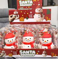 Nouveauté : Jouets Squishy de Noël à Presser – Boules Anti-Stress Géantes en Forme de Sapin, Renne, Bonhomme de Neige et Père Noël