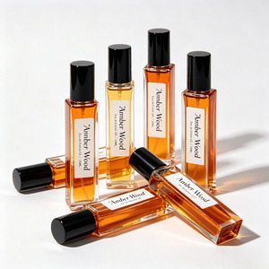 Aceite de Perfume de Madera de Ámbar 10ml Roll-On Eau de Parfum, Fragancia Cálida Amaderada de Ámbar, Larga Duración, Sin Alcohol - Product Image 1