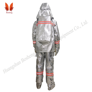 Combinaison ignifuge pour <span class=keywords><strong>pompier</strong></span>, protection <span class=keywords><strong>de</strong></span> niveau D, résistante à la chaleur 500-1000°C, réfléchissante, anti-rayonnement - Product Image 5