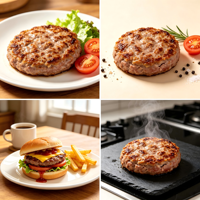 Machine automatique commerciale de formage de galettes de hamburgers en acier inoxydable pour nuggets de poulet et hamburgers de bœuf