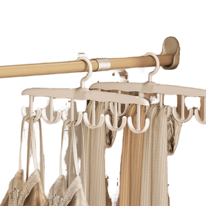 Appendiabiti girevole in plastica a 12 ganci per uso domestico Multi-funzionale stendino per biancheria intima - Product Image 1